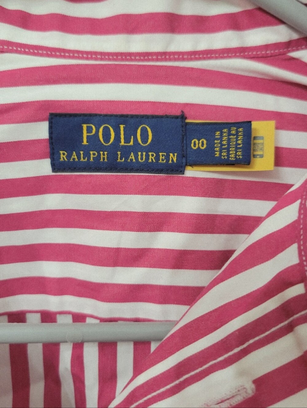 Polo Ralph Lauren Pink & White Striped Shirt Dress - Picture 4 of 4